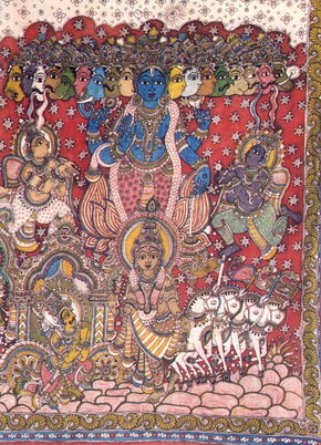 toile peinte kalamkari inde